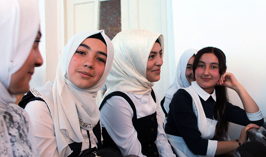 Young people attending a seminar about knowing their rights and the dangers of early marriage