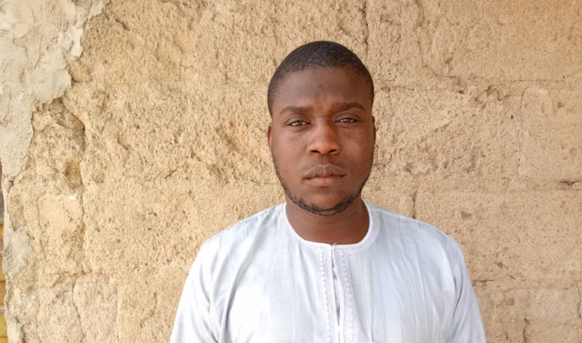 Youth leader Hassan from Goidangari, Bama, Nigeria