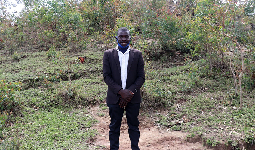 Ntirandekura Jean Claude in his home district.