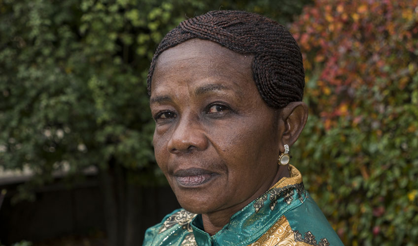 A Congolese woman with an earring 