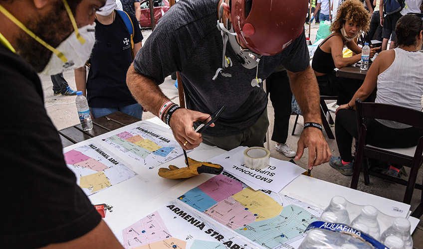 A group of volunteers